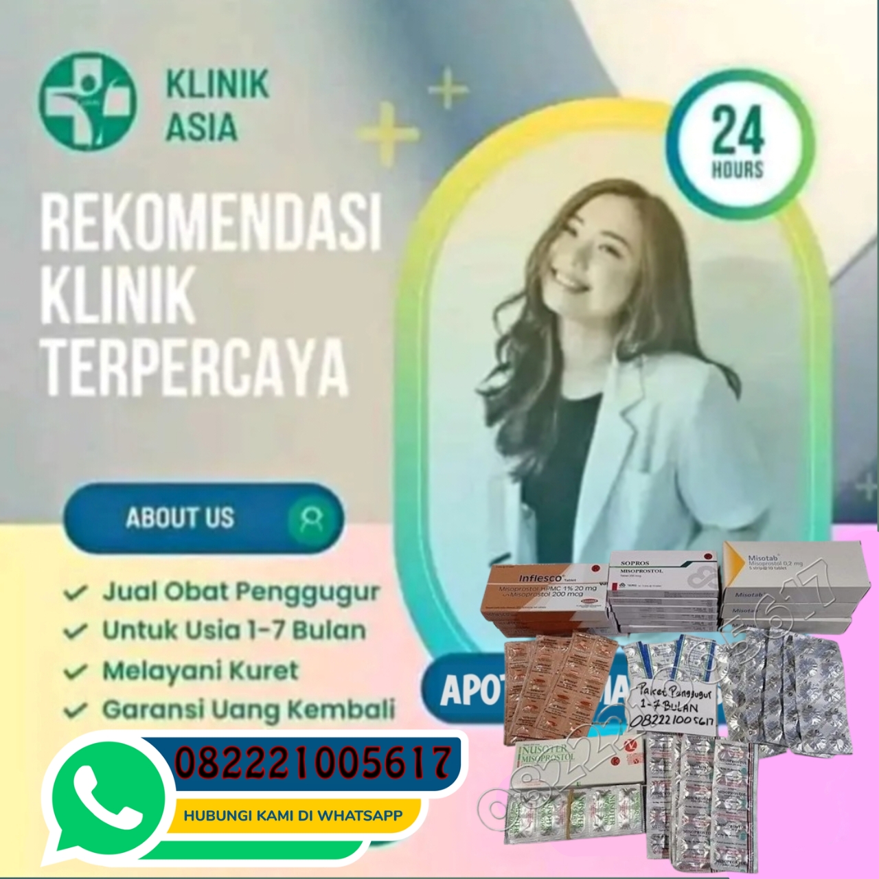 Obat Aborsi 100% Asli Ampuh di Malang Wa 082221005617 Misoprostol Cytotec NO.01