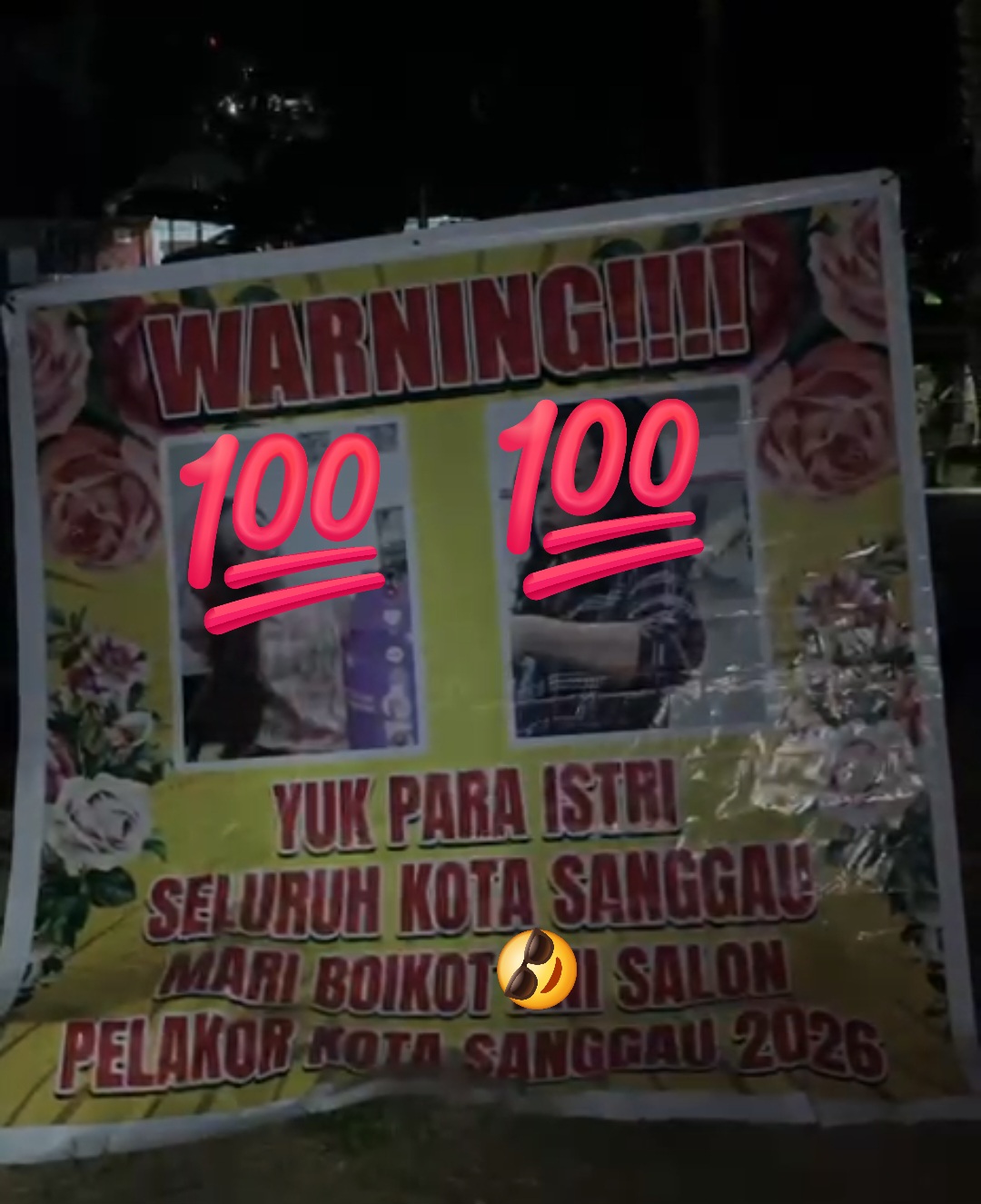 Heboh! Spanduk "Pelakor" Gegerkan Kota Sanggau